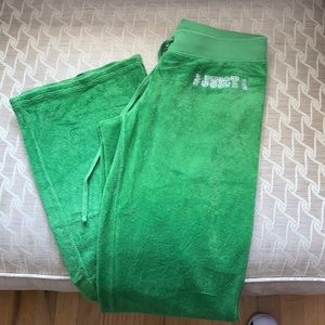 Terry green juicy pant